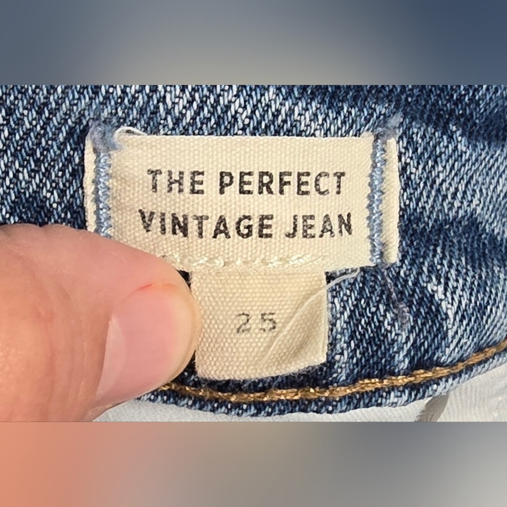 Madewell The Perfect Vintage High Waisted Jeans Size 25 - Picture 6 of 7